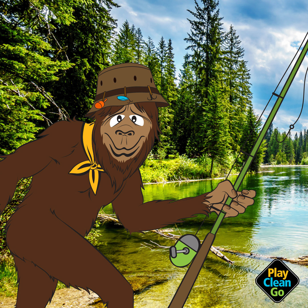 Steward going fishing