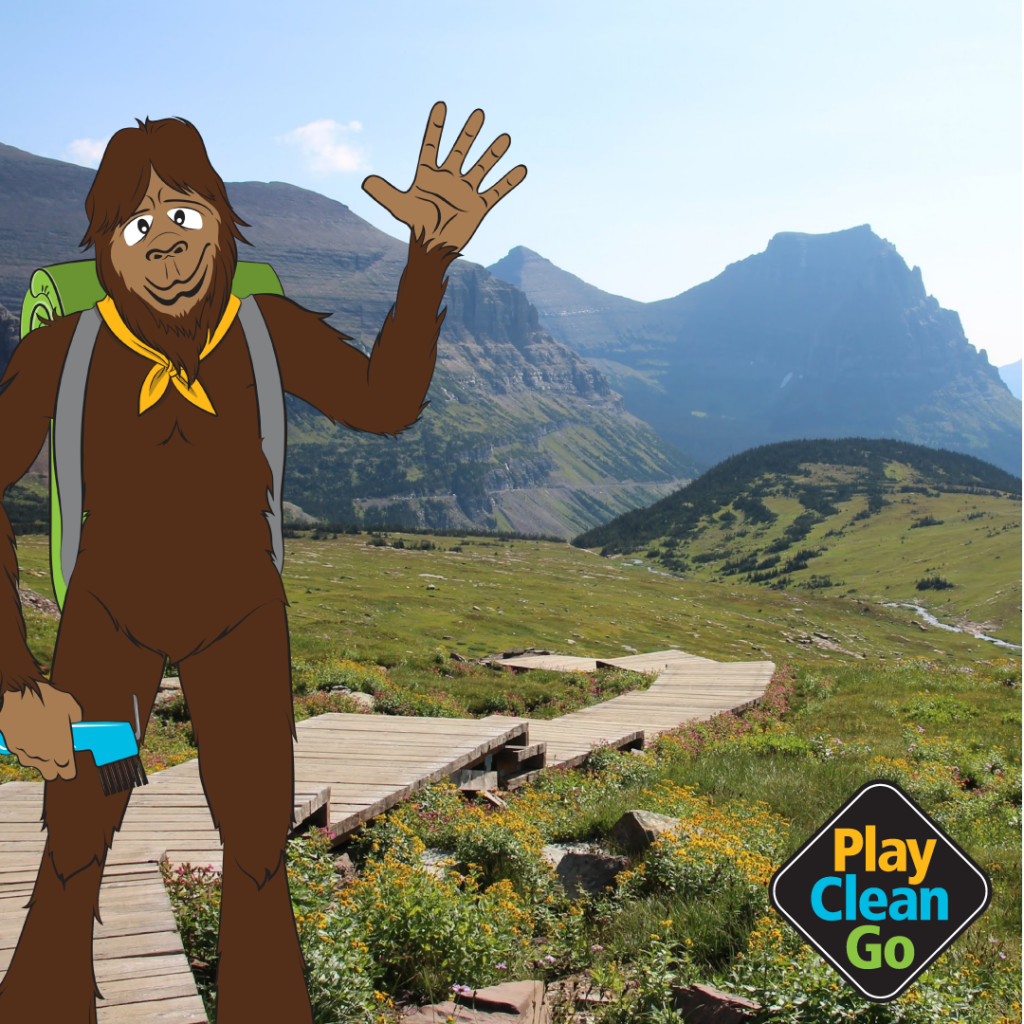 Steward bigfoot figure Glacier National Park